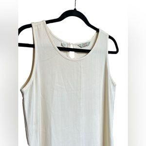 Tommy Bahama Cream Silk Maxi Dress , Straight/Loose Fit